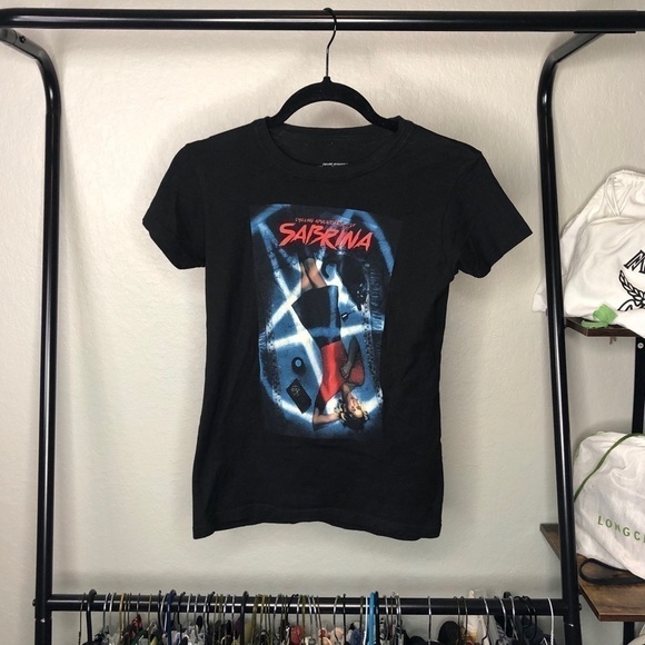 SABRINA The Teenage Witch Black Baby Tee - Picture 1 of 5